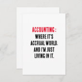 Buchhaltung Wo ist die Welt der Periodenabgrenzung Dankeskarte (Vorne/Hinten)