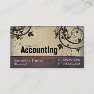 Buchhaltungs-Geschäfts-Karte - Vintages Visitenkarte