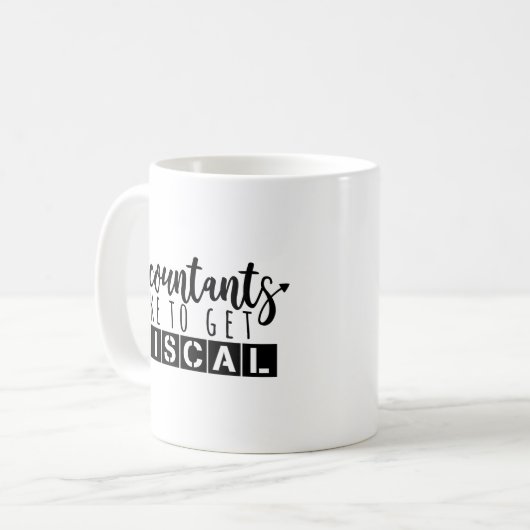 Buchhaltungs-Spaß - Buchhalter mögen steuerlich Kaffeetasse (Vorderseite Links)