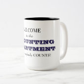 BUCHHALTUNGS-TASSE ZWEIFARBIGE TASSE (VorderseiteRechts)