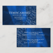 Buchhaltungs-Visitenkarte - blaue Dollar-Zeichen Visitenkarte (Vorne/Hinten)