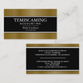 Buchhaltungs-Visitenkarte - Fahnen-Schwarzes u. Visitenkarte (Vorne/Hinten)