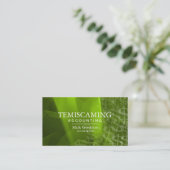 Buchhaltungs-Visitenkarte-Grün-weiße Visitenkarte (Stehend Vorderseite)