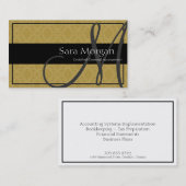Buchhaltungs-Visitenkarte - nobler Visitenkarte (Vorne/Hinten)