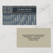 Buchhaltungs-Visitenkarte - Scheinwerfer Visitenkarte (Vorne/Hinten)