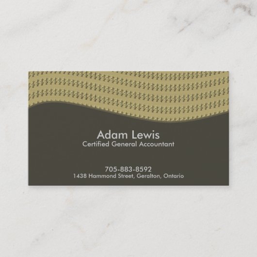 Buchhaltungs-Visitenkarte - Visitenkarte (Vorderseite)