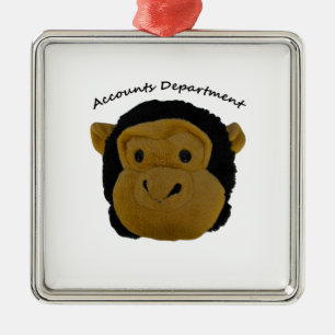Buchhaltungsabteilung. Lustige Geschenke für arbei Silbernes Ornament