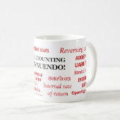 Buchhaltungsinnuendo! Suggestive Cheeky Accountant Kaffeetasse (VorderseiteRechts)