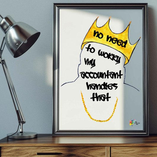 Buchhaltungskunst für Buchhalterbüros Poster