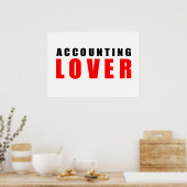 Buchhaltungsliebhaber Poster (Küche)