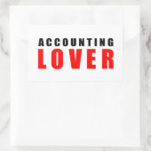 Buchhaltungsliebhaber Rechteckiger Aufkleber (Tasche)