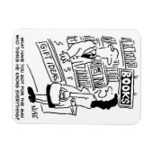 Buchhändler bei Kunden Magnet (Horizontal)