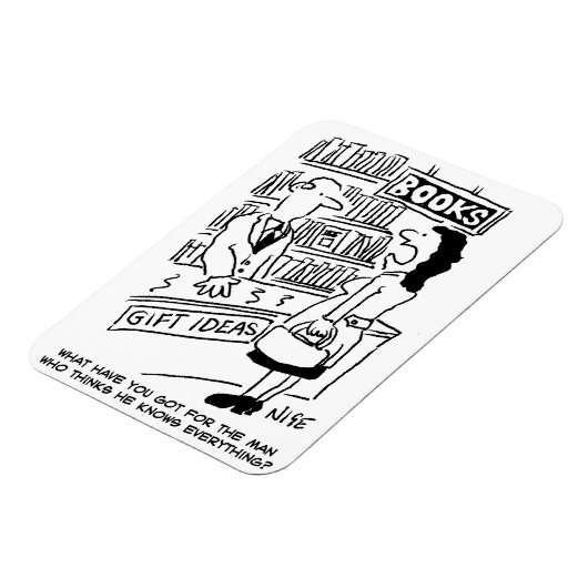 Buchhändler bei Kunden Magnet (Linke Seite)