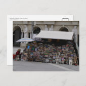 Buchhändler in Skopje, Nordmakedonien Postkarte (Vorne/Hinten)