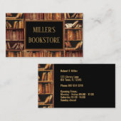 Buchhandlung (anpassbar) visitenkarte (Vorne/Hinten)
