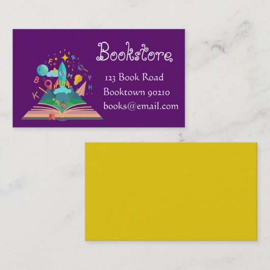 Buchhandlung, Kinderbuchhandlung oder Visitenkarte (Vorne/Hinten)