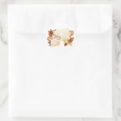 Buchherbstfall Lover Bookworm Runder Aufkleber (Tasche)