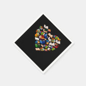 Buchherz-Lover-Leseprogramm für Bibliothekare Serviette (Ecke)