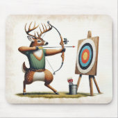 Buchhirsche mit Bow und Pfeil Mousepad (Vorne)