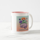 Buchidee in Bloom Writer's Coffee Tasse (VorderseiteRechts)