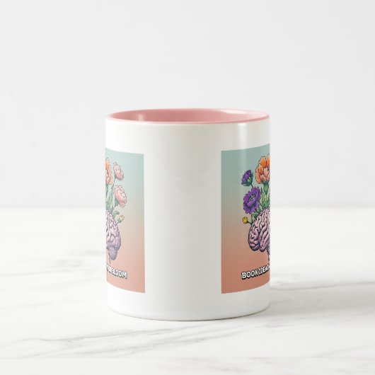 Buchidee in Bloom Writer's Coffee Tasse (Mittel)