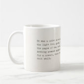 Buchkapitel Rote Rose Kaffeetasse (Links)