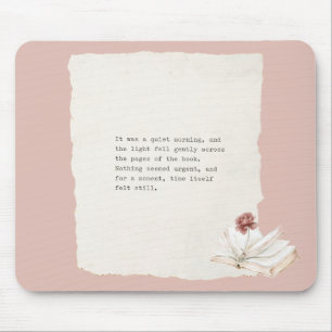 Buchkapitel Rote Rose Mousepad