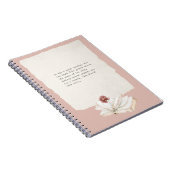 Buchkapitel Rote Rose Notizblock (Rechte Seite)