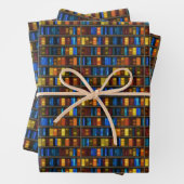 Buchkasten-Wrapping-Papier-Flachblatt-Set 3 Geschenkpapier Set (Beispiel)