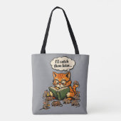 Buchkatze Tasche (Rückseite)