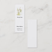 Buchkennzeichen Woody-Birne Mini Visitenkarte (Vorne/Hinten)