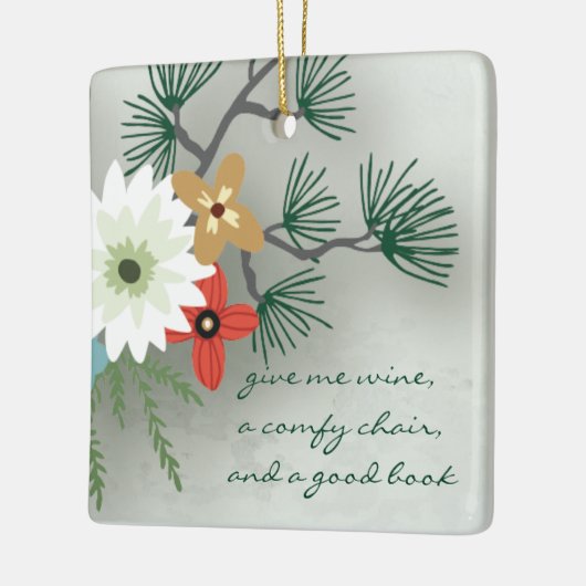 Buchklub Lesen Zitat Blumenkohl Weinkultur und Erd Keramikornament (Links)