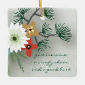 Buchklub Lesen Zitat Blumenkohl Weinkultur und Erd Keramikornament (Vorderseite)