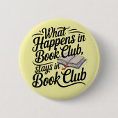 Buchklub, Lesergruppe, Buchliebhaber Button (Vorderseite)