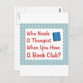 Buchklub Postkarte (Vorne/Hinten)