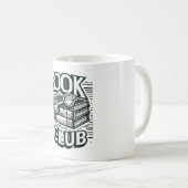 Buchklubenthusiast - Für die Liebe des Lesens Kaffeetasse (VorderseiteRechts)