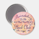 Buchklubfreundschaft bibliophile watercolor magnet (Vorderseite/Rückseite)