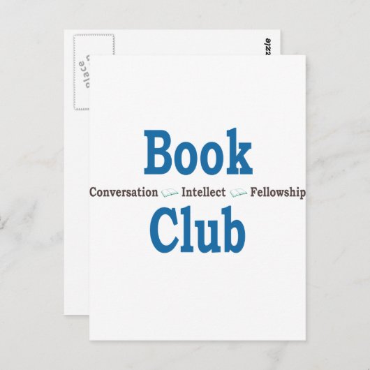 Buchklubkonversation Postkarte (Vorne/Hinten)