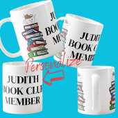 Buchklubmitglied Buchklub Leser lesen Kaffeetasse