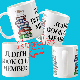 Buchklubmitglied Buchklub Leser lesen Kaffeetasse