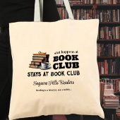 Buchklubname Buch Lover Funny Writer Tragetasche
