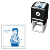 Buchlabel Permastempel (Beispiel)