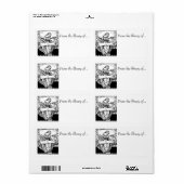 Buchlabels~ aus der Bibliothek von... Mittelalterl (Vorne)