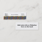 Buchladen-Geschäfts-dünne VisitenkarteBookmarkers Mini Visitenkarte (Vorne/Hinten)