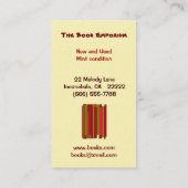 Buchladen Visitenkarte (Rückseite)