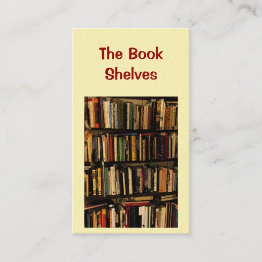 Buchladen Visitenkarte (Vorderseite)