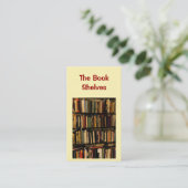 Buchladen Visitenkarte (Stehend Vorderseite)