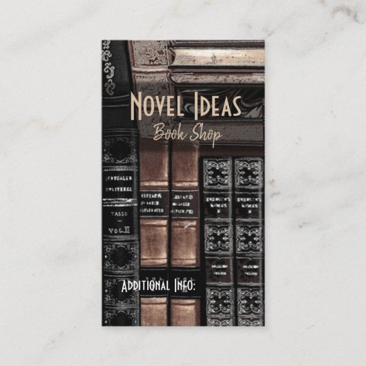 Buchladen-Visitenkarte 2 Visitenkarte (Vorderseite)