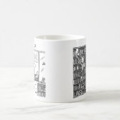 Buchladenbesitzer macht Schritte aus Büchern Kaffeetasse (Mittel)