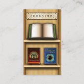 Buchladenkarten für Holzschränke Visitenkarte (Vorderseite)